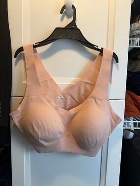 Honeylove Softform V Neck Bra nude size 2X